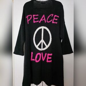 Carla Giannini " Peace And Love" Cardigan Size S/M